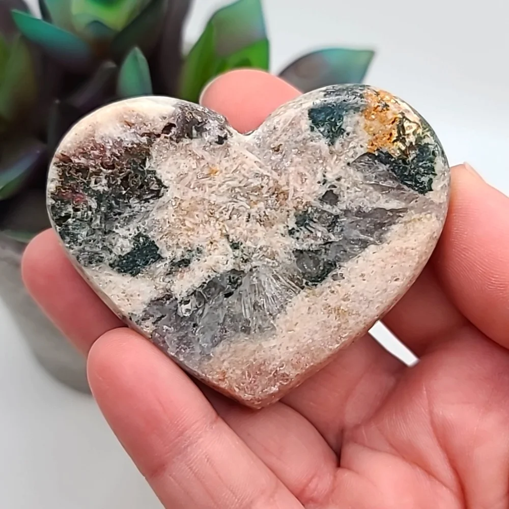 CLEARANCE Pink Amethyst Crystal Heart B